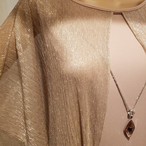 Maxi Dress - Champagne color - Size 8 - Picture 2 of 2